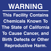 CaliforniaProp65 label